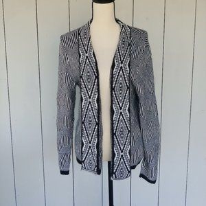 RUBY RD. Black and White Cardigan